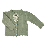 Knitted Vintage Sweater With Bow