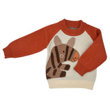 Knitted Zebra Jersey Sweater