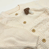Girls Knitted Onesie & Sweater Set