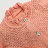 Girls Frilled Knitted Sweater