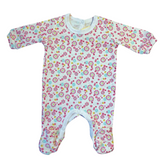 Tiny Pink Flowers Baby Grow