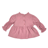 Girls Frilly  Long Sleeve Blouse