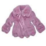 Dusty Rose Faux Fur Jacket