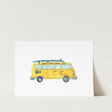 Blue & Yellow Vehicle Art Prints