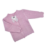 Knitted Vintage Sweater With Bow