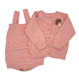 Girls Knitted Onesie & Sweater Set