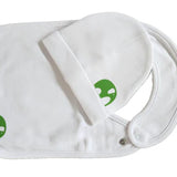 Ingane Elephant Print Hat & Bib Set