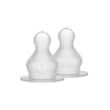BIBS 2-Pack Round Silicone Baby Bottle Nipple