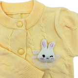 Knitted Buttercup-Yellow Bunny Sweater