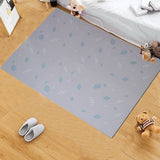 Tayla Jean Dove Grey with White & Mint Leaves Tile Play Mat