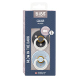 BIBS 2-Pack Colour Glow Pacifiers