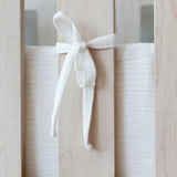 White Muslin Cot Bumper Cover