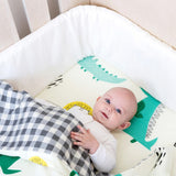 White Muslin Cot Bumper Cover