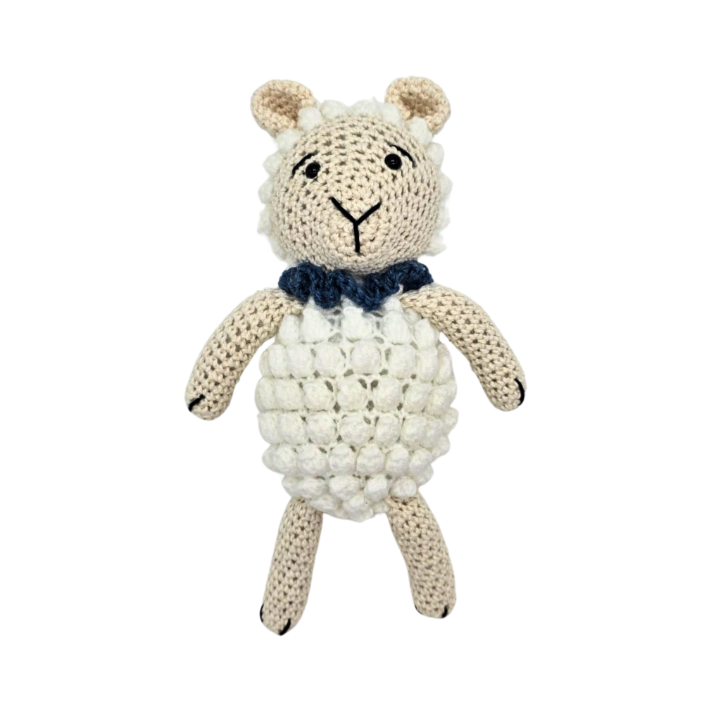 Lappies Vol Liefde Crochet Lamb Snuggler