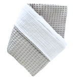 Koosh-Uhn Waffle & Muslin Duvet Cover Set