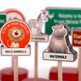 Grow Baby 10-Piece Road Signs On Safari Set