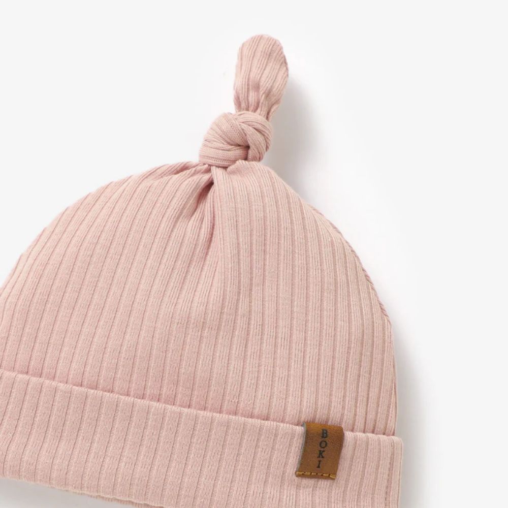 Boki Organic Ribbed Cotton Beanie
