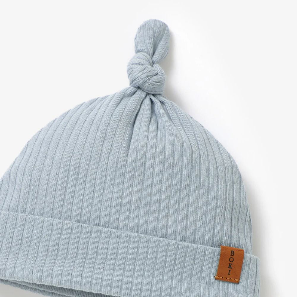 Boki Organic Ribbed Cotton Beanie