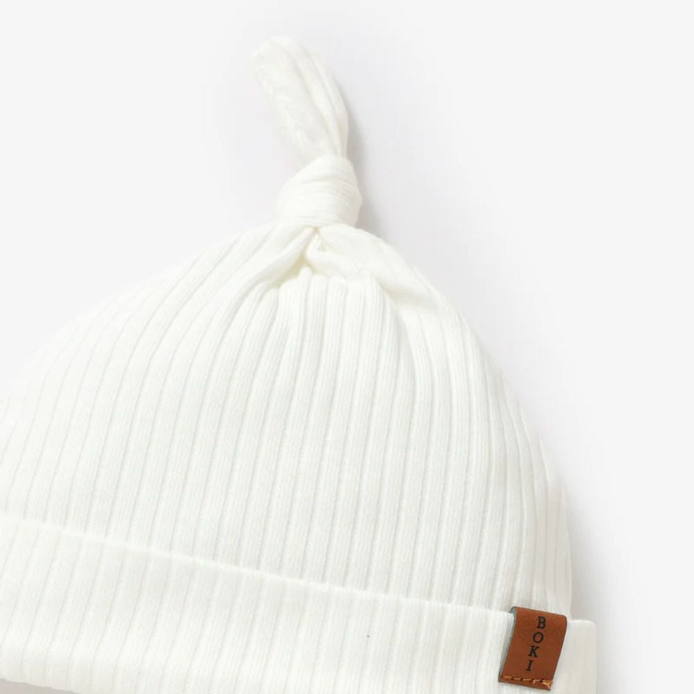 Boki Organic Ribbed Cotton Beanie