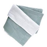 Koosh-Uhn Waffle & Muslin Duvet Cover Set