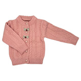 Girls Floral Bow Knitted Sweater