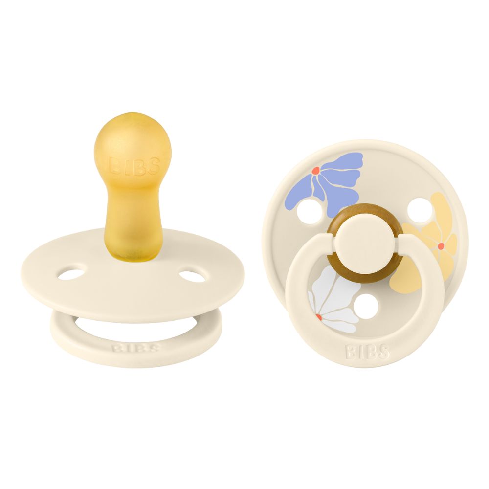 BIBS 2-Pack Studio Colour Morning Bloom Ivory Pacifiers