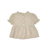Girls Frilly Short Sleeve Blouse