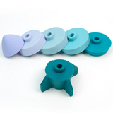 Silicone Stackable Rocket Toy