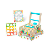 Melissa & Doug Wooden Shape Sorting Grocery Cart