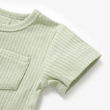 Boki 2-Piece Organic Rib Pyjamas Set