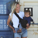 Wildride Leopard Print Grey Toddler Carrier