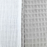 Koosh-Uhn Waffle & Muslin Duvet Cover Set