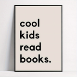 Cool Kids Read Books Wall Art