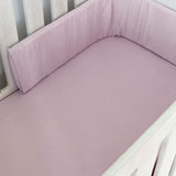 Dusty Pink Muslin Cot Fitted Sheet