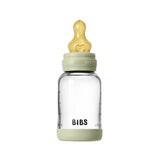 BIBS 120ml Round Latex Slow Flow Glass Bottle