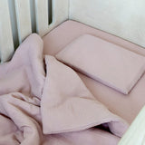 Dusty Pink Muslin Cot Fitted Sheet