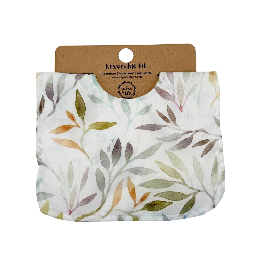 Tulips & Tea Reversible Bibs