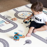 Grey Brush Road Reversible Mat