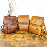 JJ's Leather Medium Leather Nappy Bag
