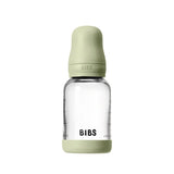 BIBS 120ml Round Latex Slow Flow Glass Bottle