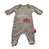 Baby Republic - Grandma makes the World a Better Place - Grey Onesie