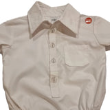 Nika - White Boy Romper Shirt