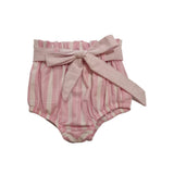 Just Chillin' - High waisted Bloomer Pink Pinstripe