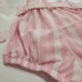 Just Chillin' - High waisted Bloomer Pink Pinstripe