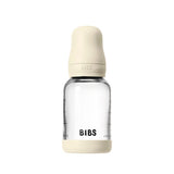 BIBS 120ml Round Latex Slow Flow Glass Bottle