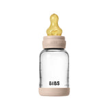 BIBS 120ml Round Latex Slow Flow Glass Bottle