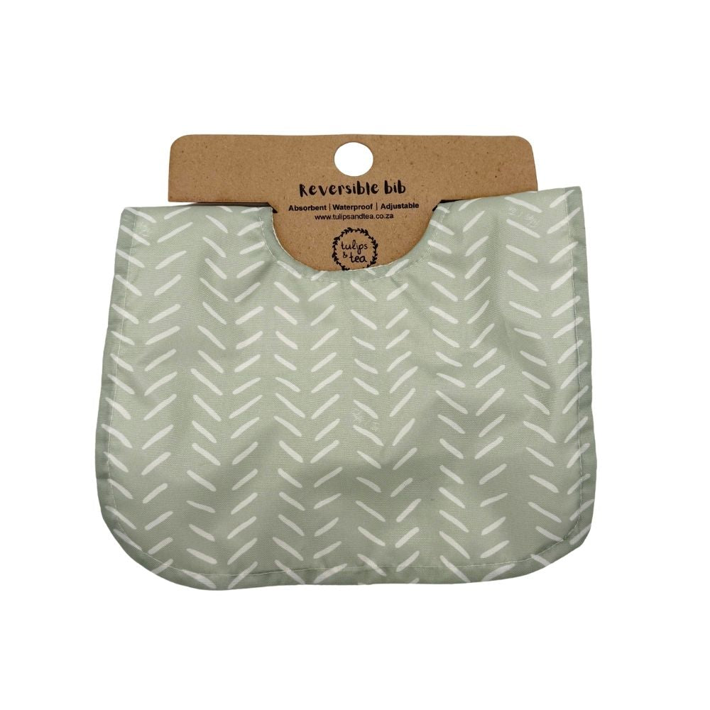 Tulips & Tea Reversible Bibs