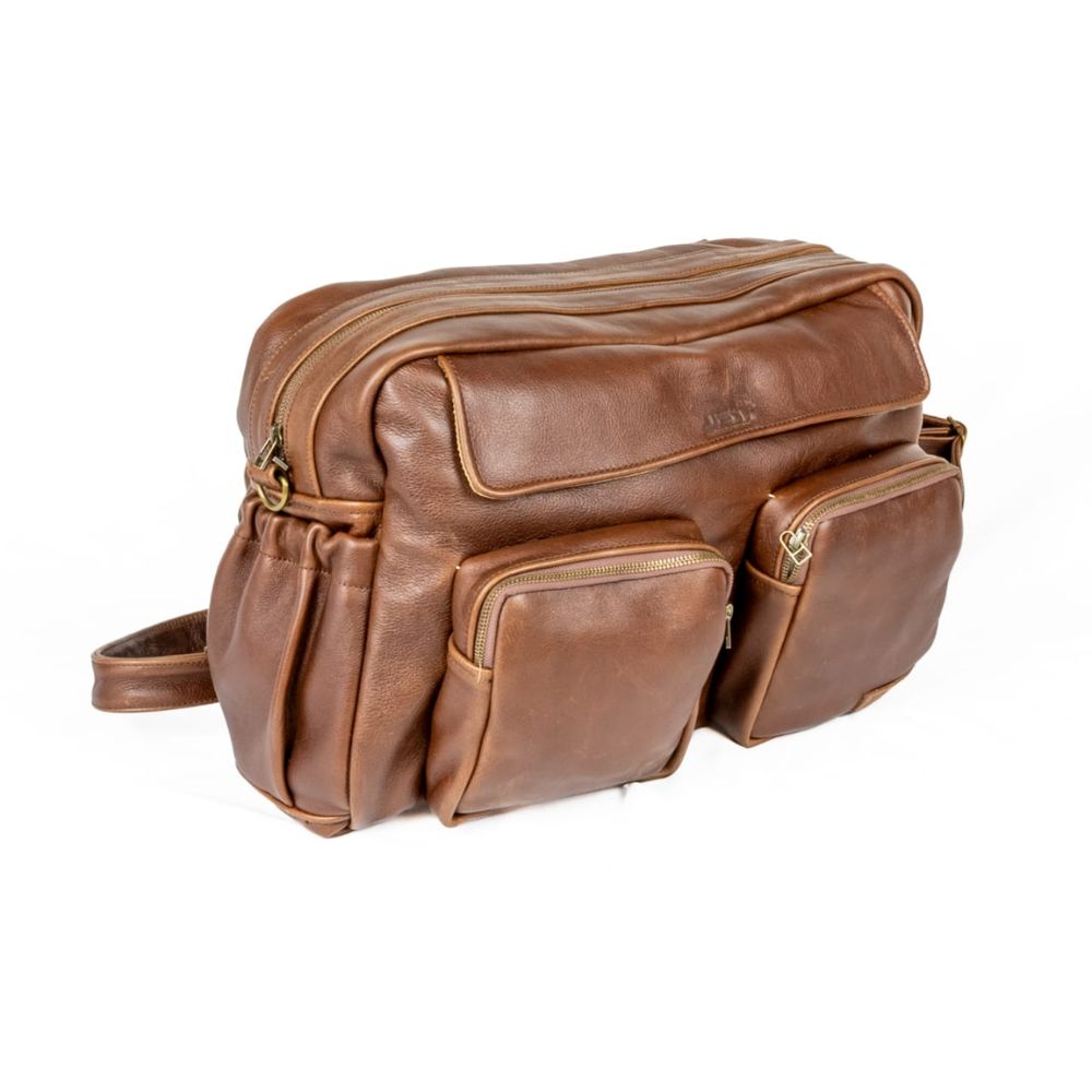 JJ's Leather X-Large Leather Nappy Bag