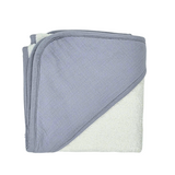 Little Hummingbird Coloured Piping Hooded Cotton Towel