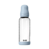 BIBS 240ml Round Silicone Medium Flow Glass Bottle